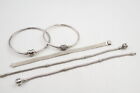Pandora Armbänder Sterlingsilber Netz Herzverschluss Schlange Glied Armreif x 5 (57g)