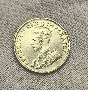 RARO! Tres peniques de plata - Sudáfrica británica - UNC - 1934 - plata .500 - Imagen 1 de 2