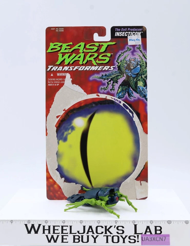 Insecticon 100% 完整带卡片变形金刚野兽战争 1995 年肯纳人偶 — 第 1/4 张图片