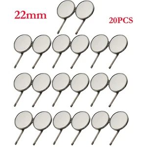 20 PZ #4 Specchio Bocca Dentale Manico Acciaio Inox Riflettore Superficie Anteriore USA - Foto 1 di 10