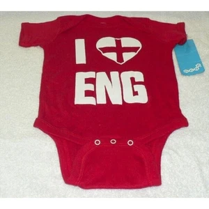 Gen2 Niño Una Pieza I Love England Rojo 12 Meses - Imagen 1 de 2