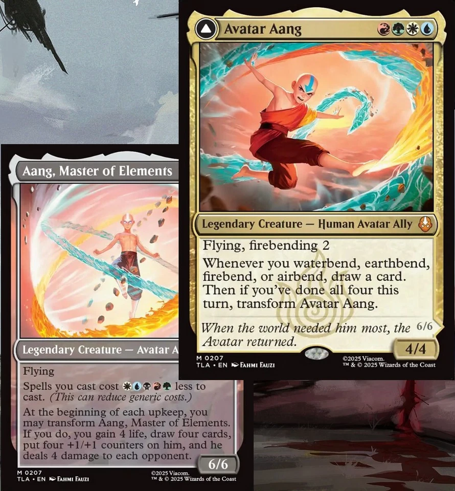 Avatar Aang / Aang, Master of Elements Commander Deck Ally Tribal MTG Magic EDH - Image 1 of 4