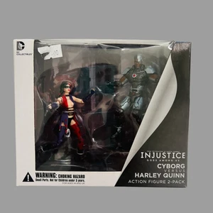 DC Collectibles Injustice Gods Among Us Cyborg Vs. Harley Quinn Action Fig 2Pack - Picture 1 of 3