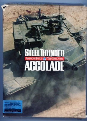 Steel Thunder, Accolade, Tank, Simulation, 1989, Floppy Disc, Game, Vintage - Image 1 of 4
