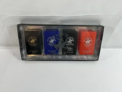 Beverly Hills Polo Club Hombre 4 Piezas Eau de Toilette Set de Regalo | Clásico, Azul, Foto 1 de 4
