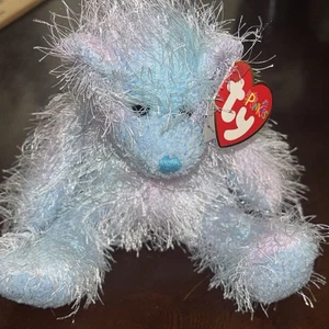 Peluche TY Punkies TWIZZLES l'Orso circa 9" peluche blu sfocato capelli - Foto 1 di 15