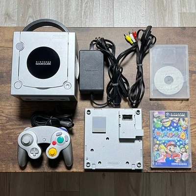 Console Nintendo GameCube Silver Gameboy Player Region Japonaise Testée Fonct... - Photo 1/4