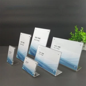 Tischaufsteller Schildhalter klar Acryl Display für Fotos und Postkarten - Bild 1 von 27