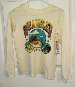 WRANGLER MÄDCHEN Gr. LARGE DESERT LOGO LANGARM GRAFIK SHIRT NEU MIT ETIKETT! - Bild 1 von 5