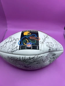 Firmado NFL QB CLUB Logo Panel Blanco Fútbol Gannon Parker Beuerlein Autógrafo - Imagen 1 de 12