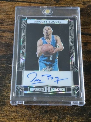 2024 Hoja Metal Sports Heroes Muggsy Bogues #BA-MB3/20 Autografiado Black Ice Foto 1 de 3