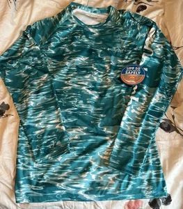 Columbia Hemd Herren Small blau Stretch PFG Logo leicht Omni Wick UPF50 - Bild 1 von 8