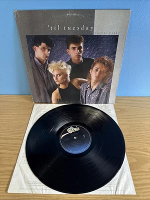 'Til Tuesday - Voices Carry LP. 1985 CBS EPIC Records FE 39458 Lyrics Sleeve - Image 1 of 4