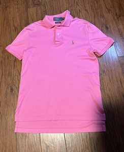 Polo Ralph Lauren Hemd Gr. L PINK INTERLOCK PIMA SOFT TOUCH -PONY GOLF Shirt - Bild 1 von 6
