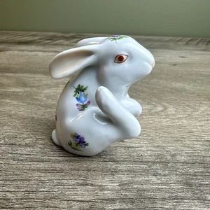Rare Herend Hare Bunny Rabbit Mille Fleurs Perfect Condition - Picture 1 of 12