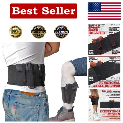 Comfort-Focused Belly Band and Ankle Holster for Men and Women - One Size - Image 1 of 4
