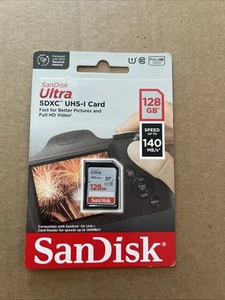 SanDisk 128GB Ultra SDXC UHS-I Memory Card SDXC UHS-I - Picture 1 of 2