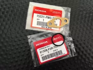 GENUINE OEM HONDA ACURA OIL PUMP STRAINER PICK UP GASKET & O-RING SET B16A B18C - Foto 1 di 1