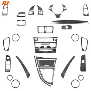 44Pcs Carbon Fiber Whole Interior Kits For BMW 1 Series E81 E82 E87 E88 2008-13 - Picture 1 of 19