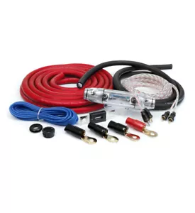 KnuKonceptz KCA TRUE 1/0 Gauge Power Amp Wiring Install Kit w/ 250A ANL Fuse - Picture 1 of 6