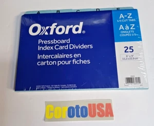 Pressspan Karteikartenteiler A-Z Oxford P6925 - Neu OVP - Bild 1 von 2