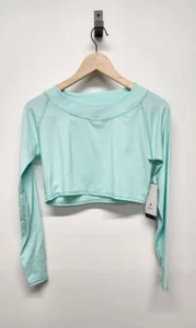 BloqUV Women's UPF 50+ Sun Protection Active Crop Top, Size Med, In Mint Color - Picture 1 of 10