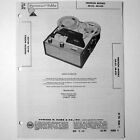Pentron Models Ar-62 Ar62s Open Reel Tape Deck - Sams Photofact ? 1962