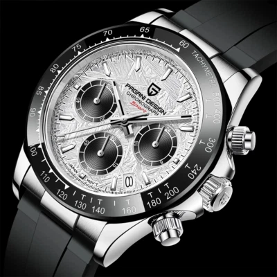 Pagani Design PD-1664 Steel Meteorite Dial Chronograph Quartz Watch – New UK - Image 1 of 4