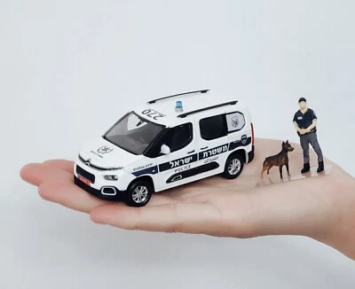 CITROEN BERLINGO Unidad Perros Encuesta Israel Policía Modelo Coche Escala 1:43 Foto 1 de 4
