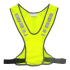 Safety Vest Reflective Tape Pocket Workwear Day Night Visibility Adjustabe