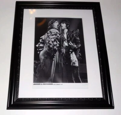 Large Framed Mick Jagger / Keith Richards 1976 Germany Rolling Stones 24" x 20" - Image 1 of 3