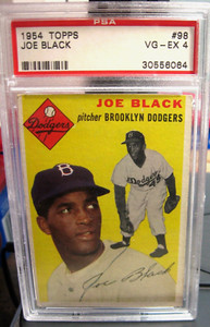 1954 JOE BLACK CARD #98 PSA 4 BROOKLYN DODGERS 1952 NL ROOKIE OF THE YEAR
