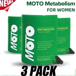MOTO Metabolism Boosting Capsule - Energy Curb Cravings Healthy Metabolism 3PACK - Picture 1 of 18