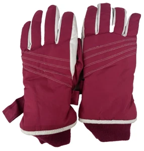 Girls Winter Ski Gloves WATERPROOF 3M THINSULATE ISOLANT~Pink~Size S-M - Picture 1 of 4