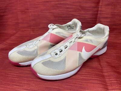 Zapatos de golf para mujer Nike Hyperfuse Lunarlon, talla 8,5, rosa y amarillo pálido Foto 1 de 4