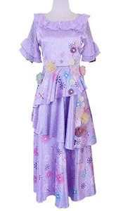 Adult Encanto Flower Gown Isabela Madrigal Cosplay Dress. SMALL - Picture 1 of 2