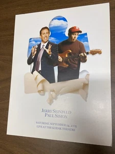 JERRY SEINFELD PAUL SIMON KODAK THEATER SEPT. 24 2005 OFFICIAL PROGRAM - Picture 1 of 2