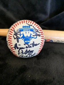 2015 CWS Miami Hurricanes Team Signed Autographed College World Series #7 - Picture 1 of 5