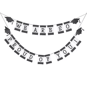 We Are So Proud Of You Graduation Garland, Party Decor, 2 Pieces - Picture 1 of 1