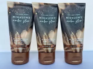 BATH & BODY WORKS MIDNIGHT AMBER GLOW TRAVEL SIZE BODY CREAM 2.5 fl oz - Picture 1 of 4