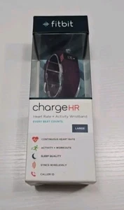 Fitbit FB405PML Charge HR Wireless Activity Wristband Plum Large  - Picture 1 of 5