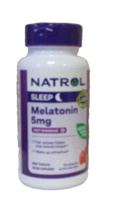 Natrol Melatonina Disolución Rápida Sabor Fresa 5 Mg, 250 Comprimidos Foto 1 de 3
