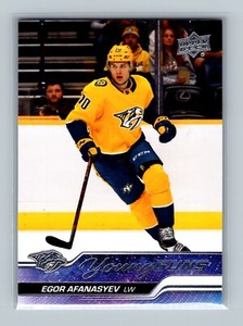 2023-24 Upper Deck Egor Afanasyev Young Guns #226 Nashville Predators