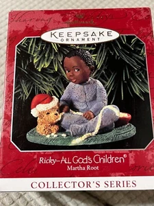 Hallmark Keepsake Ornament, Ricky All God's Children, Martha Root, 1998 - Foto 1 di 2