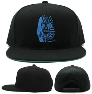 Last Kings New Death Face Logo Pharaoh King Tut Black Blue Era Snapback Hat Cap - Picture 1 of 8