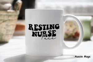 Resting Nurse Face Novelty mug gift Grumpy Nurse - Picture 1 of 4