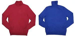 Maglione pullover Tasso Elba Merino misto lana manica lunga collo a tartaruga nuovo con etichette - Foto 1 di 3