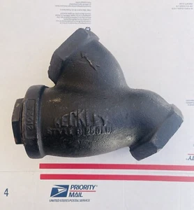 2” Keckley Style 8 Cast Iron 250 Lbs Wye Strainer 1-1/4” Blow - Picture 1 of 5