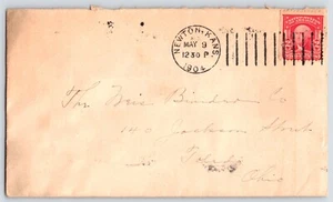1904 Doremus Machine Cancel - Newton, Kansas to Toledo, Ohio (#319) - Picture 1 of 2