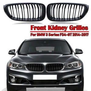 FOR 2013-2018 BMW 3-series 328i 330i 335i 340i F34 GT Black Bumper Kidney Grille - Picture 1 of 8